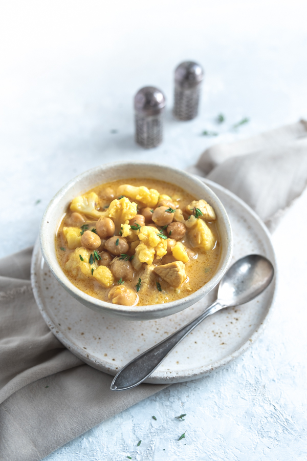 curry z indykiem i kalafiorem